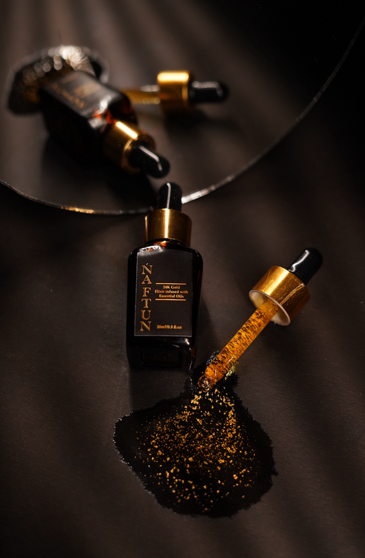 Ńaftun’s 24K Gold Elixir: Elevate Your Skin to Pure Luxury