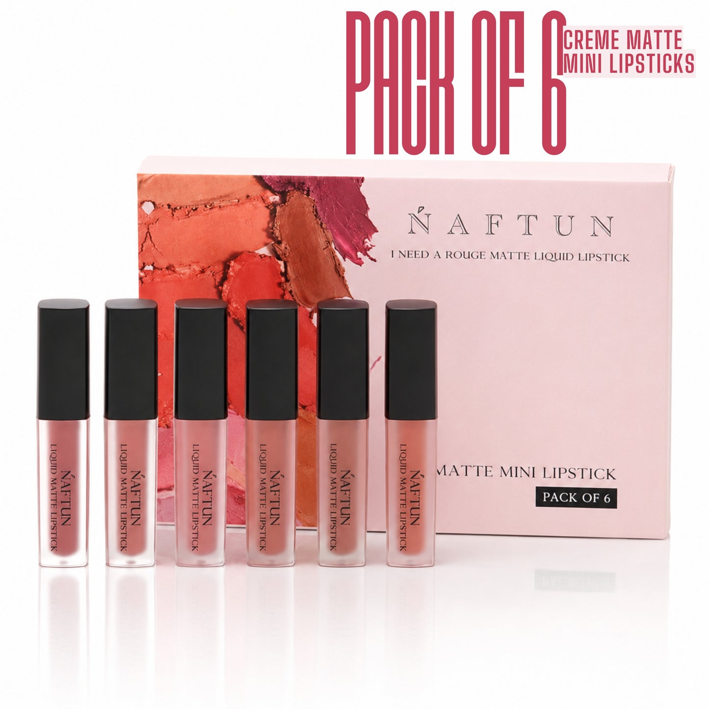 Creme Matte Mini Liquid Lipsticks Set of 6